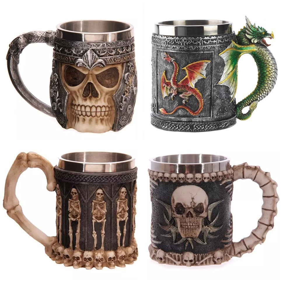 400ML 3D Skull Mugs Coffee