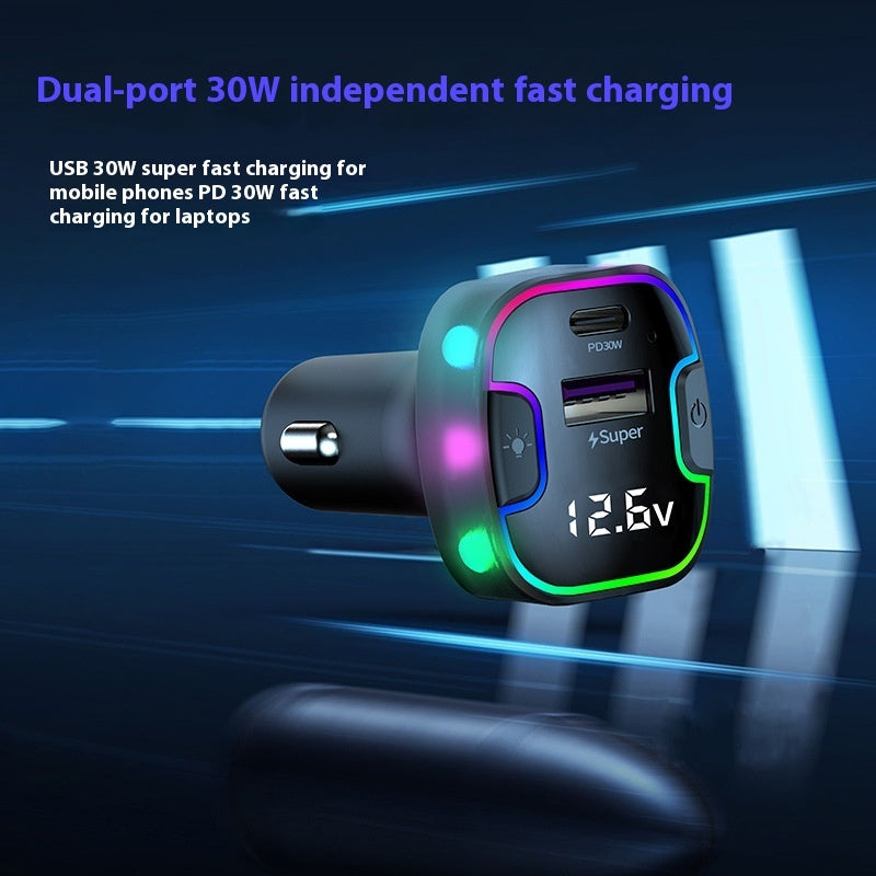 Front And Rear Car PD Fast Charging Multi-interface Charger