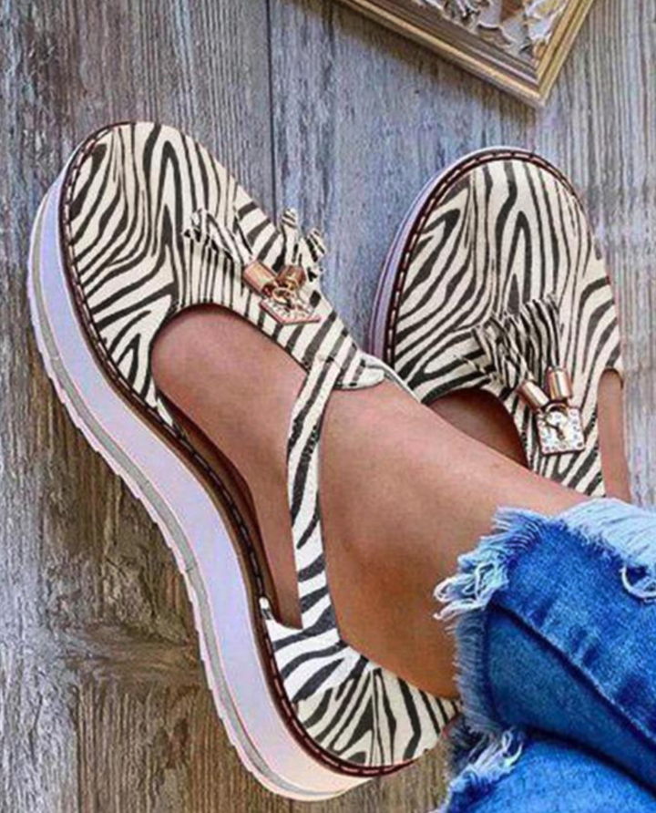 Fringed Platform Sandals